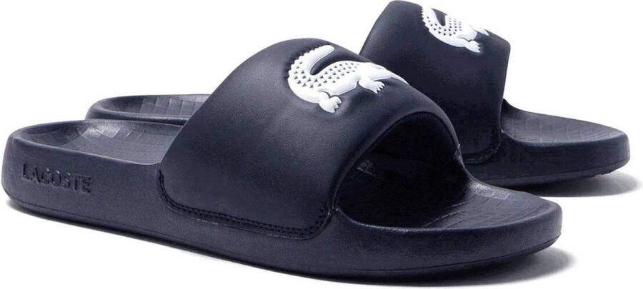 Lacoste Serve Slide 1.0 Heren Slippers Donkerblauw Wit - Foto 5