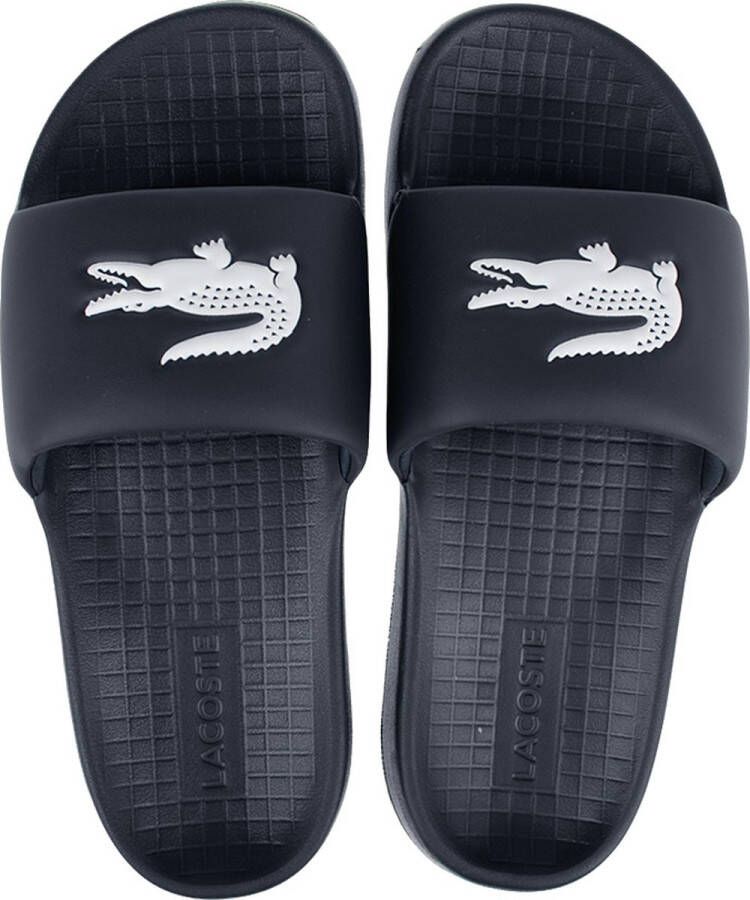 Lacoste Serve Slide 1.0 Heren Slippers Donkerblauw Wit - Foto 4