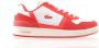 Lacoste sneaker T Clip rood wit - Thumbnail 1