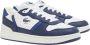 Lacoste T-Clip Set 224 Heren Sneakers Schoenen Leer Wit-Blauw 748SMA0042042 - Thumbnail 1
