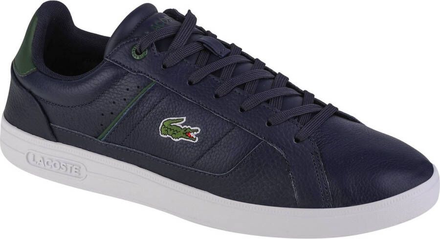 Lacoste Europa Pro 123 Heren Sneakers Schoenen Leer Navy-Blauw 745SMA00657B4