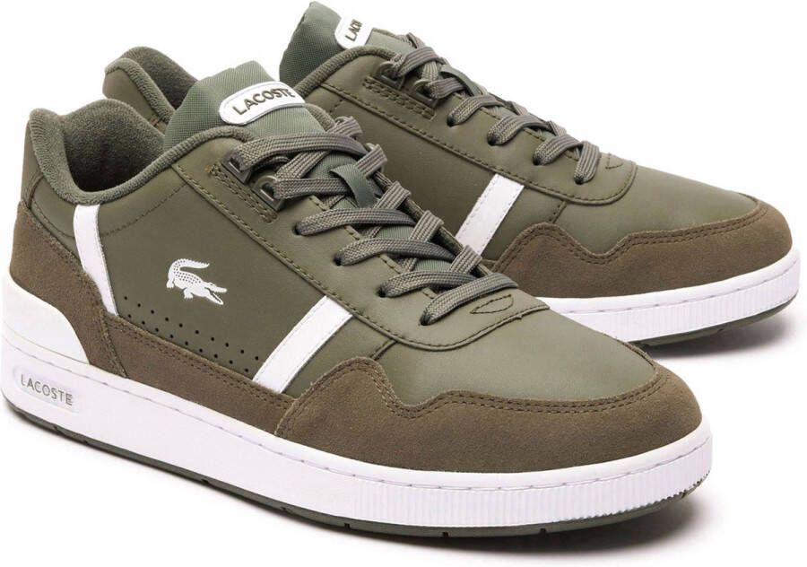 Lacoste T-clip Sneakers Schoenen khaki white maat: 43 beschikbare maaten:41 42 43 44.5 45