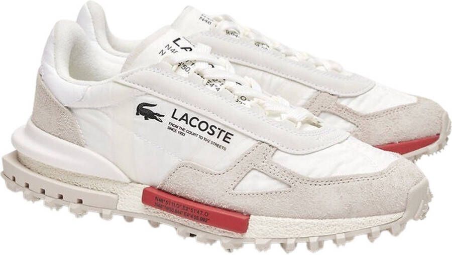Lacoste Elite Active Wit Rood Heren Sneaker 46SMA0008286