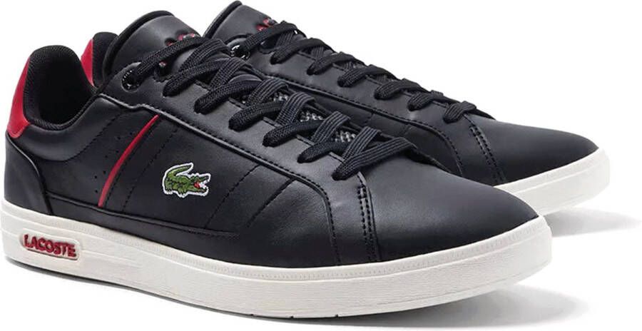 Lacoste Europa Pro 222 Heren Sneakers Schoenen Leer Zwart 744SMA00121B5 - Foto 2