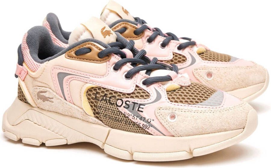 Lacoste L003 Neo Fashion sneakers Schoenen off white light pink maat: 40.5 beschikbare maaten:36 37.5 38 39.5 40.5 41 42