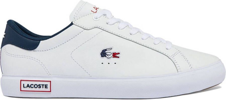 Lacoste Powercourt Heren Schoenen Wit Maat: 39.5 Leer Foot Locker