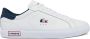 Lacoste Powercourt TR122 Heren Sneakers Schoenen Leer Wit 743SMA0034407 - Thumbnail 1