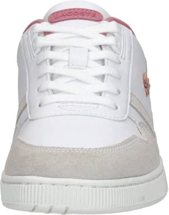 Lacoste T-Clip Dames Sneakers Wit Roze