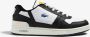 Lacoste Contrasterende kleuren leren T-Clip sneakers White Heren - Thumbnail 1