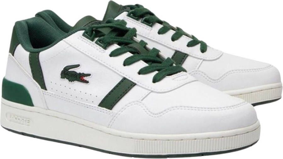 Lacoste T-clip Unisex Schoenen Wit Maat: 35.5 Leer Synthetisch Foot Locker