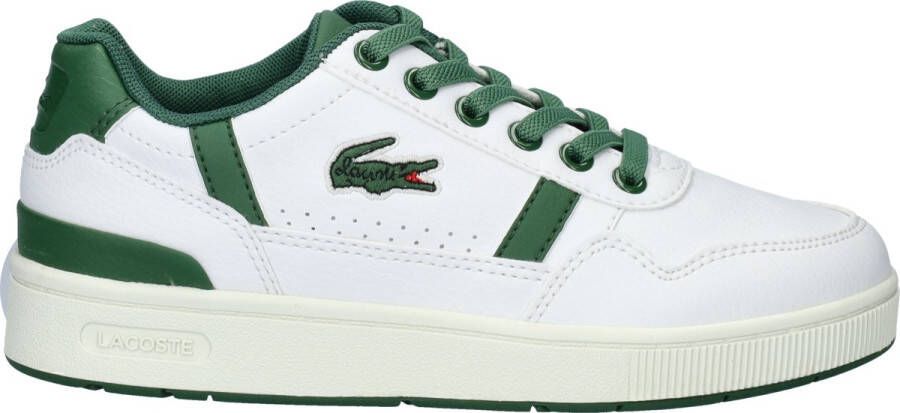 Lacoste T-clip Unisex Schoenen Wit Maat: 35.5 Leer Synthetisch Foot Locker
