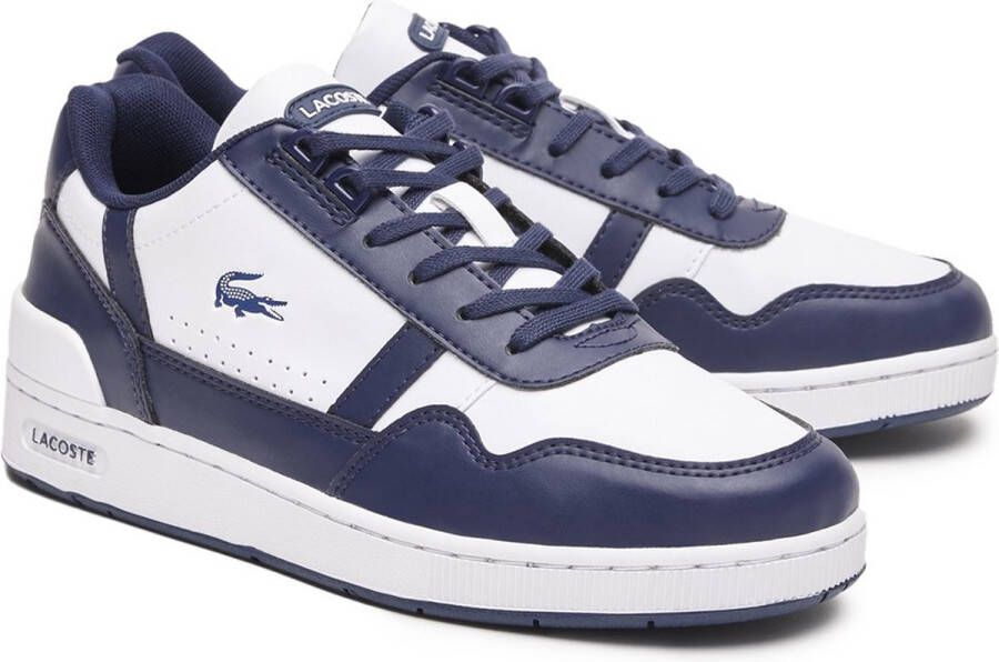 Lacoste T-clip Lage sneakers Leren Sneaker Jongens Wit