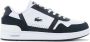 Lacoste T-Clip Leather Heren Sneakers Schoenen Leer Wit-Zwart 747SMA0073147 - Thumbnail 1