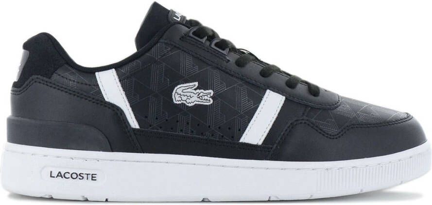 Lacoste T-Clip Leather Heren Sneakers Schoenen Leer Zwart 747SMA0068312