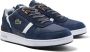 Lacoste T-Clip leren sneakers donkerblauw wit - Thumbnail 6