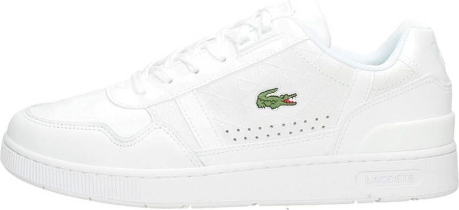 Lacoste Witte Heren Sneakers met Ingelegd Monogram Wit Heren