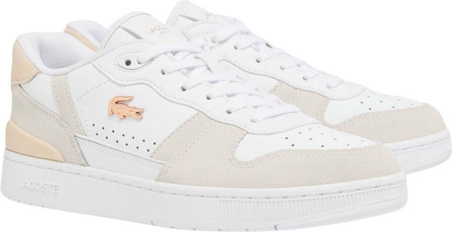 Lacoste T Clip SET Dames Sneakers Wit Groen