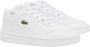 Lacoste Retro Sneakers T-Clip Wit Leer White Heren - Thumbnail 1