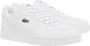 Lacoste Retro Sneakers T-Clip Wit Leer White Heren - Thumbnail 1