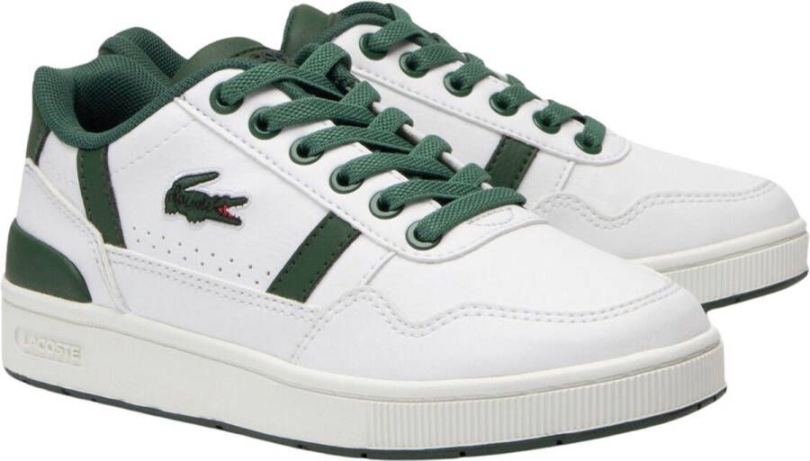 Lacoste T-clip Unisex Schoenen Wit Maat: 37.5 Leer Synthetisch Foot Locker