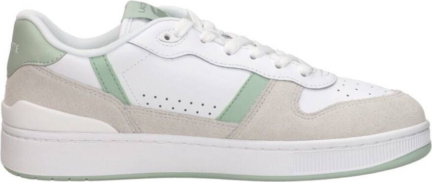 Lacoste T Clip SET Dames Sneakers Wit Groen