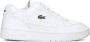 Lacoste Retro Sneakers T-Clip Wit Leer White Heren - Thumbnail 7
