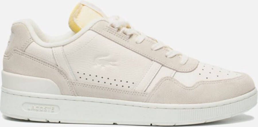 Lacoste T-clip Sneakers Wit Leer Heren