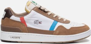 Lacoste T-clip Sneakers Wit Leer Heren