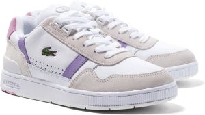 Lacoste T-Clip Vrouwen Sneakers White Pink