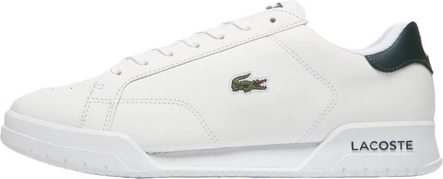 Lacoste Twin Serve Sneakers Wit Grijs Groen