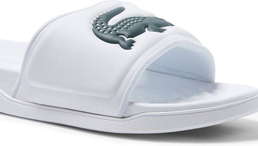 Lacoste Slippers Sandales Croco Dualiste blanches