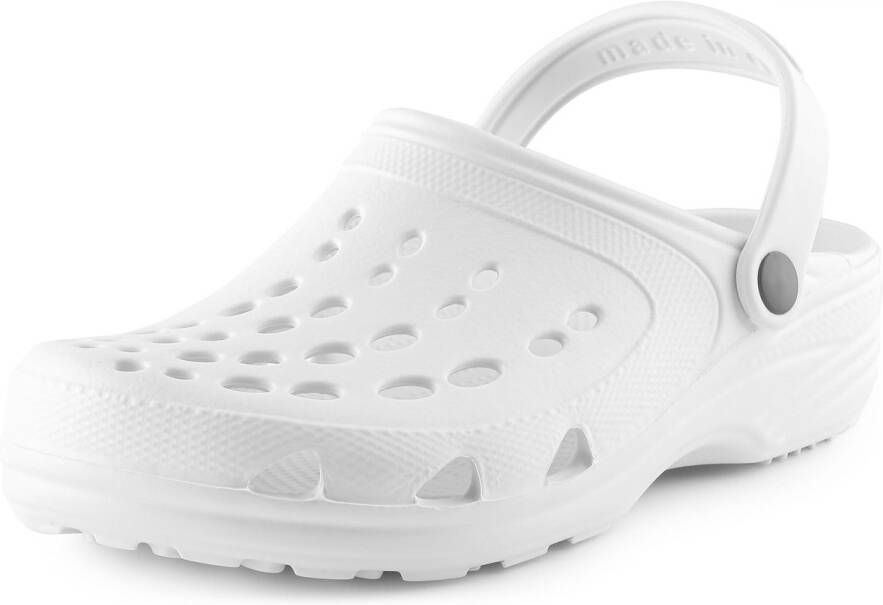 Ladeheid Clogs- s- en Herenklompen EVA Met Hakband Tuinklompen Wit 45 46 LA-CA-FreeTime
