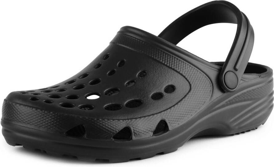 Ladeheid Clogs- s- en Herenklompen EVA Met Hakband Tuinklompen Zwart 40 41 LA-CA-FreeTime