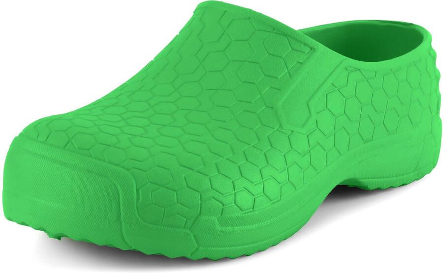 Ladeheid Clogs s- en Herenklompen Lichtgewicht EVA Tuinklompen Tuinschoenen Groen 1711 37 LA-DW-HexClosed