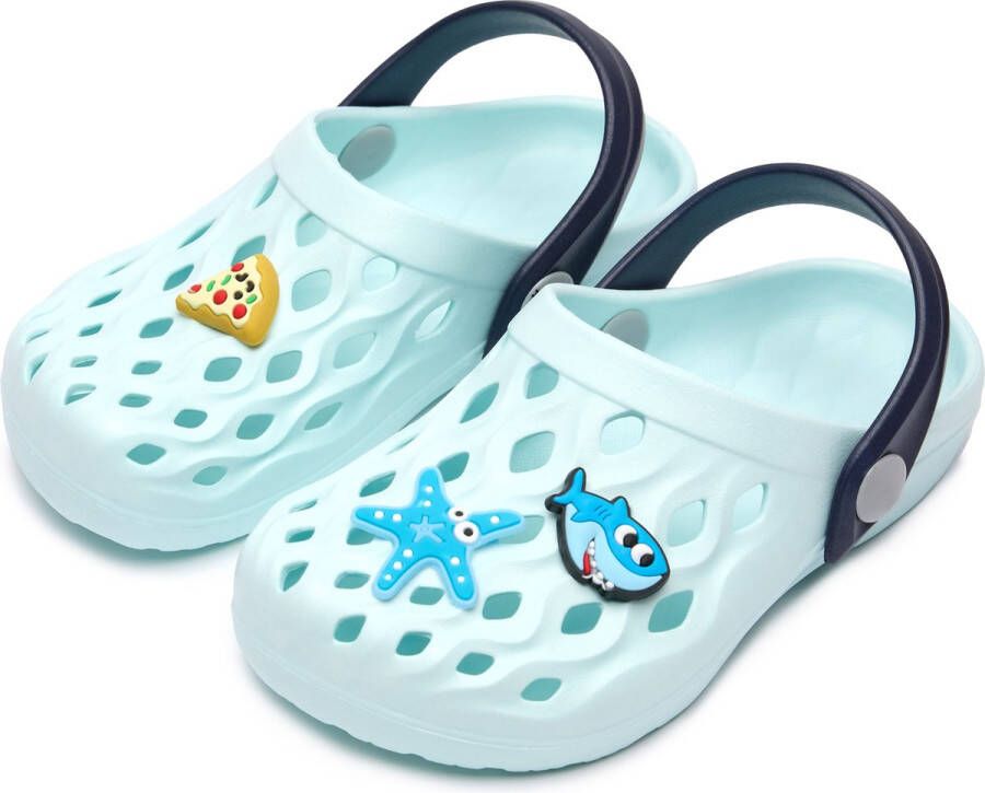 Ladeheid Clogs Kinderen Tuinschoenen Lichte Kinderschoenen Lichtblauw 28 29 LA-CA-FlowKidsJib