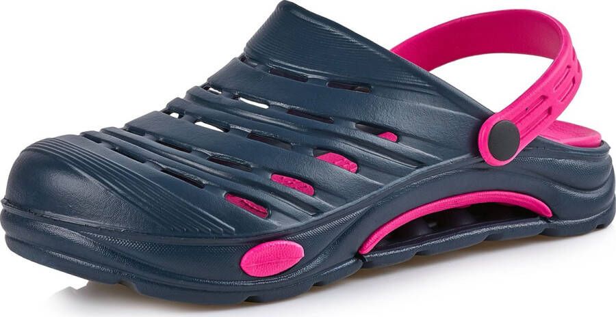 Ladeheid Clogs Tuinschoenen Lichte Unisex Donkerblauw Roze 41 LA-KL