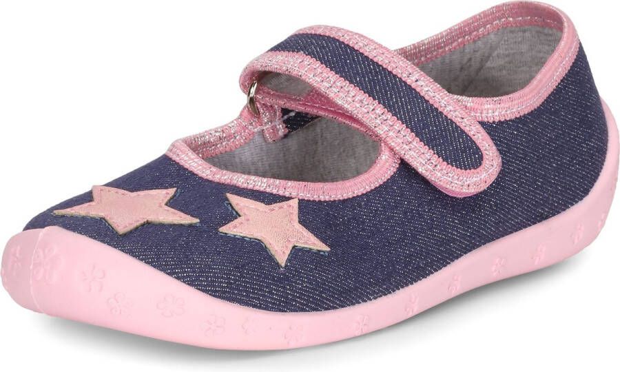 Ladeheid Kinder Pantoffels Sloffen Muizen Meisjes Jeans Sterren 25 LA-RW-Dorotka