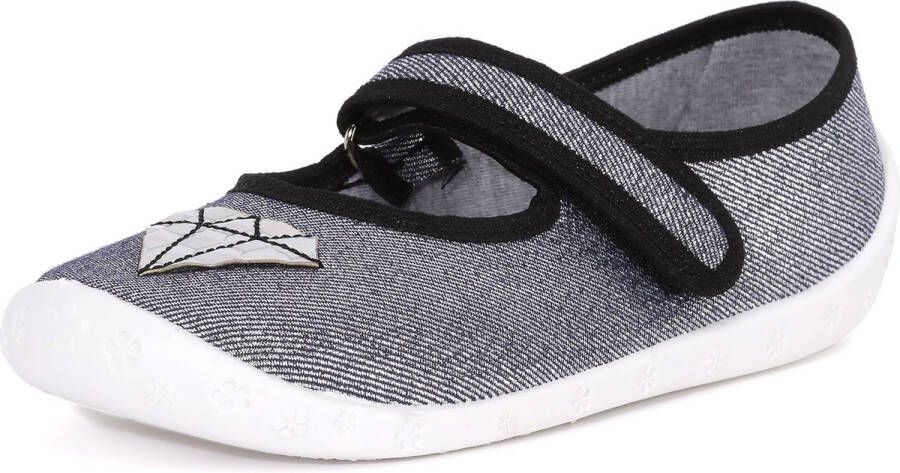 Ladeheid Kinder Pantoffels Sloffen Muizen Meisjes Jeans Sterren 28 LA-RW-Dorotka