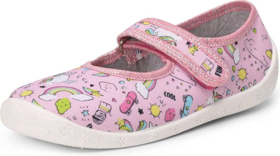Ladeheid Kinder Pantoffels Sloffen Muizen Meisjes Jeans Sterren 33 LA-RW-Dorotka