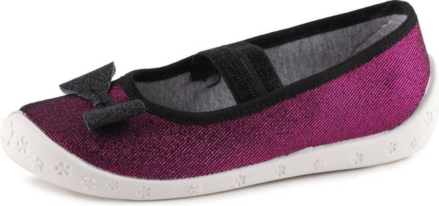 Ladeheid Kinder Pantoffels Sloffen Muizen Unisex 26 Violet Wit LA-RW-Sylwia