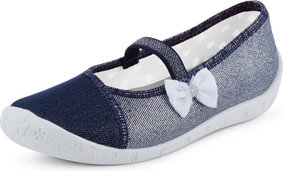 Ladeheid Kinder Pantoffels Sloffen Muizen Unisex 27 Zilver Wit LA-RW-Sylwia