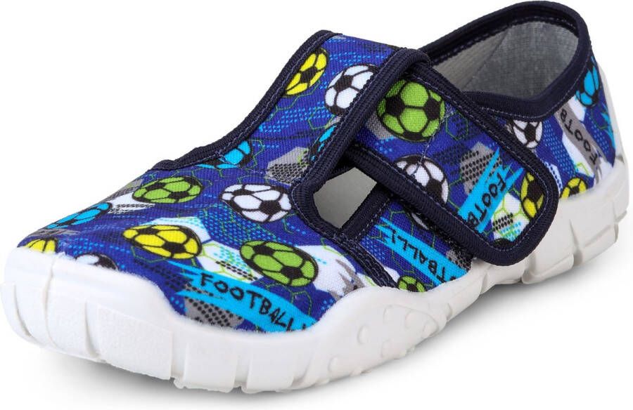 Ladeheid Kinder Pantoffels Sloffen Muizen Unisex Blauwe Ballen 26 LA-RW-Borys