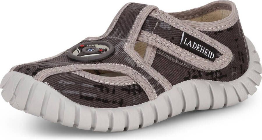 Ladeheid Kinder Pantoffels Sloffen Muizen Unisex LA-VI-Tubis Graphiet Stuurwiel