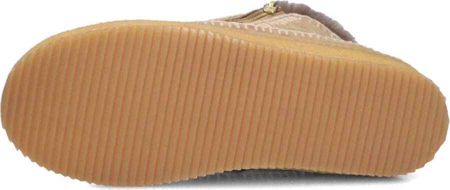 LAIDBACKLONDON Vachtlaarzen Dames Setsu Low Crochet Maat: 36 Materiaal: Suède Kleur: Cognac - Foto 3