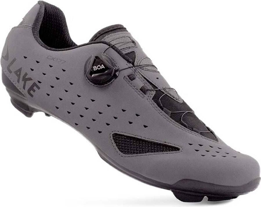 Lake CX177 Fietsschoen Race Matte Grey Black