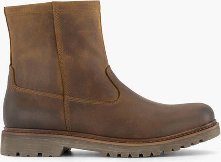 Landrover leren enkelboots bruin