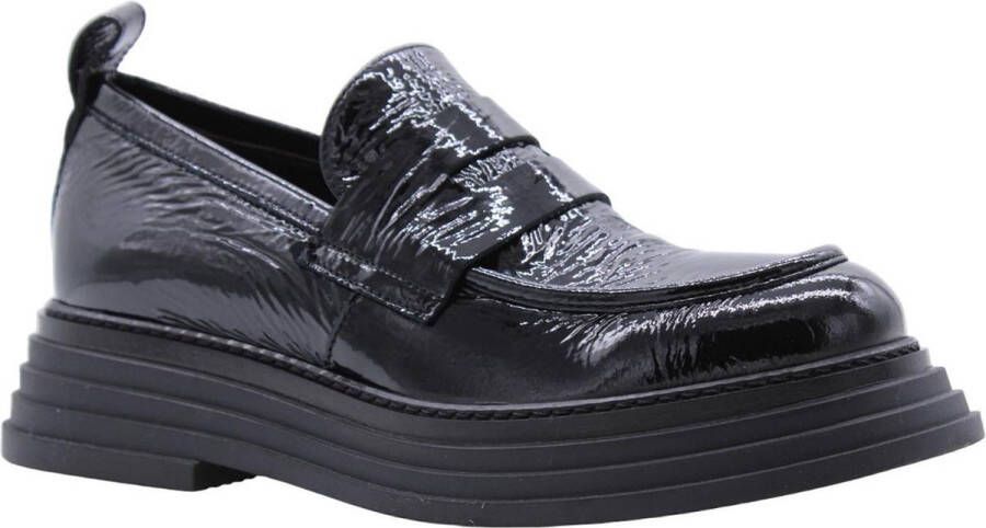 Laura Bellariva Stijlvolle en comfortabele Karajan loafers Black Dames