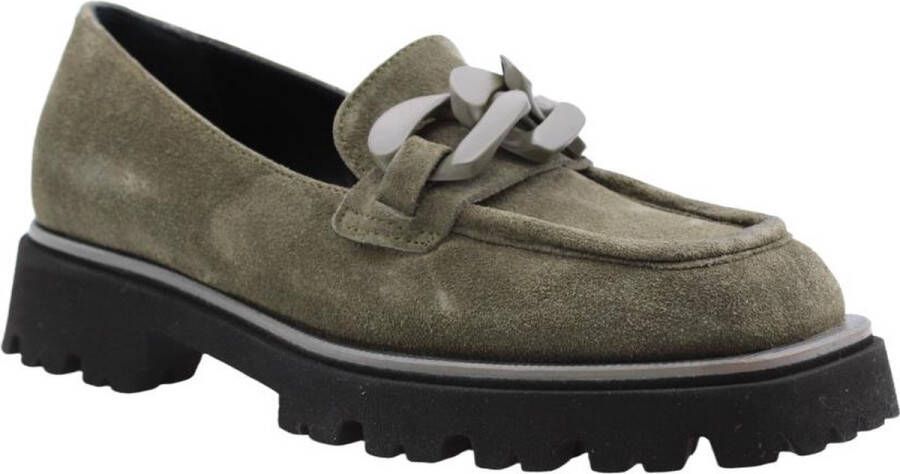 Laura Bellariva Ravel Loafers Stijlvolle en Verfijnde Heren Mocassin Green Heren