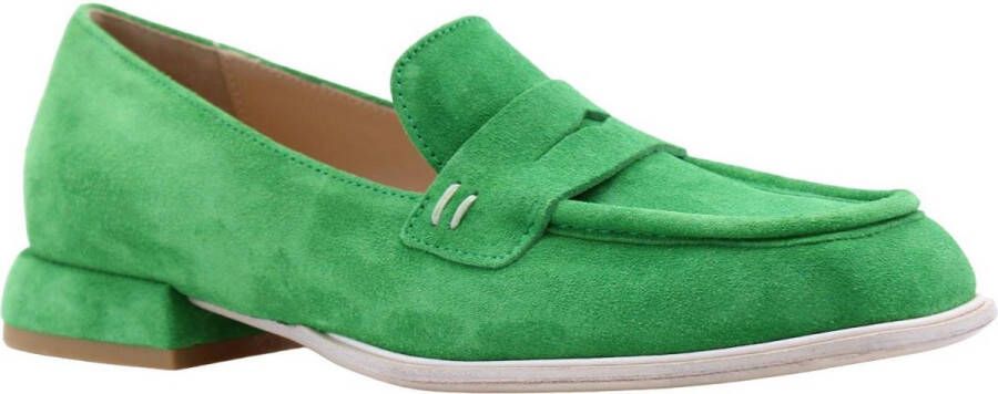 Laura Bellariva Ravel Loafers Stijlvolle en Verfijnde Heren Mocassin Green Heren