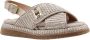 Laura Bellariva Raffia Sandalen met Gouden Details - Thumbnail 4